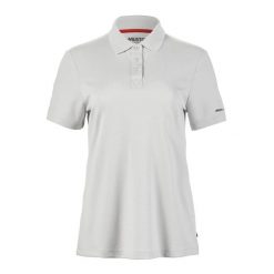 Damska koszulka polo Musto Evolution Sunblock. Szare koszulki damskie Musto, s, bez wzorów, bez kołnierzyka, bez ramiączek. Za 316.50 zł.