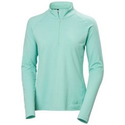 Damska bluza dresowa 1/2 z zamkiem błyskawicznym Helly Hansen Tyri. Niebieskie bluzy damskie Helly Hansen, bez wzorów, z dresówki, bez kaptura. Za 362.50 zł.