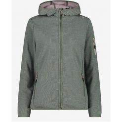 Bluza trekkingowa damska CMP Zip Hood. Zielone bluzy damskie CMP, m, bez wzorów, bez kaptura. Za 239.99 zł.