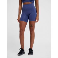 Damskie szorty bezszwowe Hummel TIF. Niebieskie obuwie sportowe damskie Hummel, bez zapięcia, na fitness i siłownię. Za 153.50 zł.
