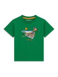 Guess T-Shirt N6GI12 K8HM4 Zielony Regular Fit. Zielone t-shirty i koszulki chłopięce Guess, z aplikacjami, z bawełny, bez kołnierzyka, bez ramiączek. Za 84.99 zł.