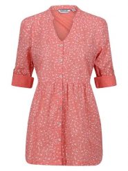 Regatta Bluzka "Nemora" w kolorze czerwonym rozmiar: 42. Czerwone bluzki damskie Regatta, bez wzorów, z bawełny, bez kołnierzyka, bez ramiączek. Za 78.66 zł.