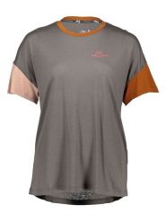 Maloja Koszulka w kolorze szarym rozmiar: XS. Szare koszulki damskie Maloja, xs, bez wzorów, z wełny, bez kołnierzyka, bez ramiączek. Za 104.64 zł.