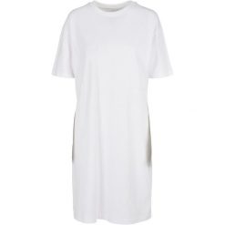 Organiczna Koszulka Damska Z Rozcięciem Z Boku, Oversize. Czerwone bluzki damskie BUILD YOUR BRAND, s, bez wzorów, bez kołnierzyka, bez ramiączek. Za 105.99 zł.
