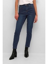 Kaffe Dżinsy "Sinem" - Slim fit - w kolorze granatowym rozmiar: 36. Niebieskie jeansy damskie Kaffe, z podwyższonym stanem. Za 88.02 zł.