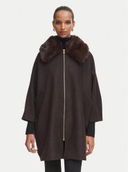 Rinascimento Płaszcz przejściowy CFC0130344003 Brązowy ciemny Oversize. Brązowe płaszcze damskie Rinascimento, m, bez wzorów, z syntetyku, bez kaptura. Za 1,149.00 zł.