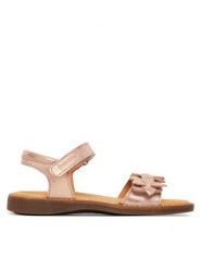 Froddo Sandały Lorine Flowers G3150251-47 M Różowy. Czerwone sandały dziewczęce Froddo, ze skóry, bez obcasa, bez zapięcia. Za 319.99 zł.