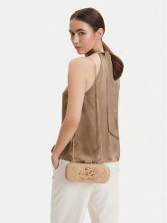 LOVE MOSCHINO Torebka JC4270PP0OKH120C Beżowy. Brązowe torebki wieczorowe damskie Love Moschino, bez wzorów, ze skóry, bez dodatków. Za 839.99 zł.