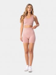 Carpatree Szorty sportowe "Simply" w kolorze jasnoróżowym rozmiar: M. Różowe spodenki sportowe damskie Carpatree, m, bez wzorów, z materiału, z podwyższonym stanem, outdoorowe. Za 83.22 zł.