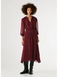 Pepe Jeans Sukienka "Mariette" w kolorze bordowym rozmiar: XS. Czerwone sukienki damskie Pepe Jeans, bez wzorów, z jeansu, bez ramiączek. Za 260.99 zł.