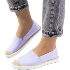 Fioletowe espadryle damskie Tanner. Fioletowe espadryle damskie bez wzorów, bez obcasa. Za 78.33 zł.