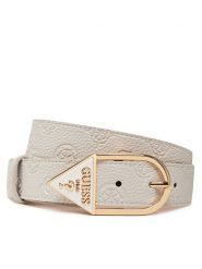 Guess Pasek Damski BW9223 P5235 Biały. Białe paski damskie Guess, z aplikacjami, ze skóry. Za 169.99 zł.
