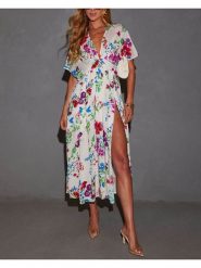 Milan Kiss Sukienka w kolorze kremowym rozmiar: S. Brązowe sukienki damskie Milan Kiss, bez wzorów, bez ramiączek. Za 210.32 zł.