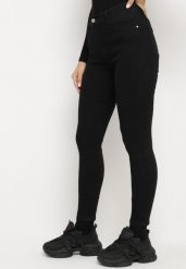 Czarne Jeansy Skinny Bawełniane Push-Up Torialdia. Czarne jeansy damskie Born2be, bez wzorów, z bawełny, z podwyższonym stanem. Za 69.99 zł.