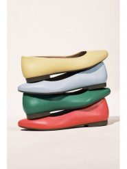 Lasocki Baleriny RST-KAJA-01 Zielony. Zielone balerinki damskie Lasocki, bez wzorów, ze skóry. Za 139.99 zł.