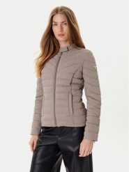 Guess Kurtka przejściowa W5YL13 WHDQ0 Beżowy Regular Fit. Brązowe kurtki damskie Guess, xl, z aplikacjami, z syntetyku, bez kaptura. Za 489.99 zł.