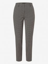 More & More Spodnie w kolorze czarno-białym rozmiar: 46. Białe spodnie materiałowe damskie More & More, bez wzorów, z materiału. Za 207.95 zł.