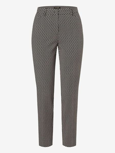 More & More Spodnie w kolorze czarno-białym rozmiar: 46. Białe spodnie materiałowe damskie More & More, bez wzorów, z materiału. Za 109.26 zł.