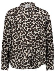 JDY Bluzka w kolorze brązowo-beżowym rozmiar: S. Brązowe bluzki damskie JDY, s, bez wzorów, z bawełny, bez kołnierzyka, bez ramiączek. Za 52.67 zł.