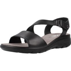 Sandały IMAC 557420I Czarny. Czarne sandały damskie Imac, bez wzorów, ze skóry, bez obcasa, bez zapięcia. Za 175.99 zł.
