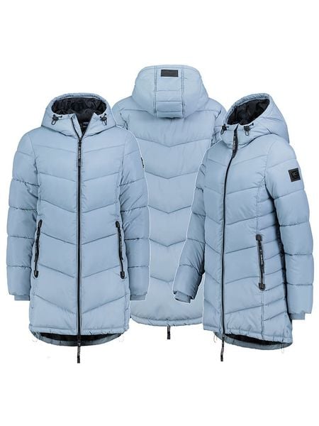 Sublevel Płaszcz pikowany w kolorze błękitnym rozmiar: S. Niebieskie płaszcze damskie Sublevel, s, bez wzorów, bez kaptura. Za 232.23 zł.