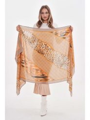 Lucky Bees Szal w kolorze pomarańczowo-brązowym - 180 x 85 cm rozmiar: onesize. Brązowe szaliki damskie Lucky Bees, bez wzorów, z bawełny. Za 83.03 zł.