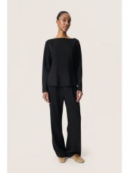 Soaked in Luxury Bluzka w kolorze czarnym rozmiar: M. Czarne bluzki damskie Soaked in Luxury, m, bez wzorów, bez kołnierzyka, bez ramiączek. Za 113.45 zł.