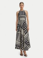 Rinascimento Sukienka koktajlowa CFC0127532003 Czarny Regular Fit. Czarne sukienki damskie Rinascimento, bez wzorów, z bawełny, wizytowe, bez ramiączek. Za 799.99 zł.