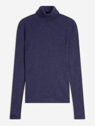 AUTHENTIC CASHMERE Kaszmirowy golf w kolorze granatowym rozmiar: XL. Niebieskie golfy damskie AUTHENTIC CASHMERE, xl, bez wzorów, z kaszmiru, bez ramiączek. Za 369.99 zł.