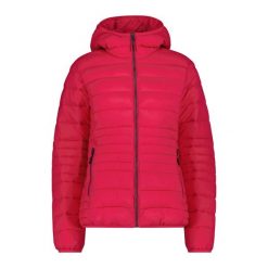 Kurtka puchowa z kapturem na zamek Sorona Aura damska CMP. Czerwone kurtki damskie CMP, na zimę, bez wzorów, z puchu, z kapturem. Za 425.00 zł.