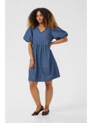 Cream Sukienka dżinsowa w kolorze niebieskim rozmiar: 40. Niebieskie sukienki damskie Cream, bez wzorów, z bawełny, bez ramiączek. Za 165.99 zł.