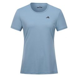 Koszulka damska Euro-Star Enya. Niebieskie koszulki sportowe damskie EURO-STAR, bez wzorów, bez ramiączek, do jazdy konnej. W wyprzedaży za 214.85 zł.