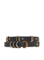 PINKO Pasek Damski Cerise H1.5 Belt 20251 PLT01 104587 A2BA Czarny. Czarne paski damskie Pinko, bez wzorów, ze skóry. Za 489.99 zł.