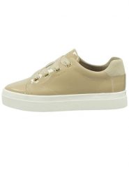 GANT Footwear Skórzane sneakersy w kolorze beżowym rozmiar: 40. Brązowe obuwie sportowe damskie GANT Footwear, bez zapięcia. Za 308.18 zł.