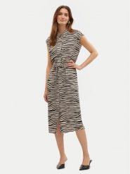 Vero Moda Sukienka koszulowa Mymilo 10282532 Beżowy Regular Fit. Brązowe sukienki damskie Vero Moda, bez wzorów, ze lnu, bez ramiączek. Za 149.99 zł.