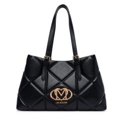 Torebka LOVE MOSCHINO. Czarne shopper bag Love Moschino, bez wzorów, bez dodatków. Za 1,099.00 zł.