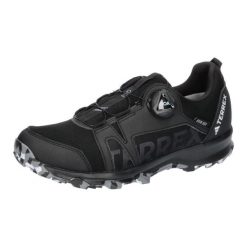 Buty sportowe adidas Terrex Agravic Boa Rain wodoodporne czarne. Czarne obuwie trekkingowe damskie Adidas, z gumy, bez zapięcia. Za 425.35 zł.