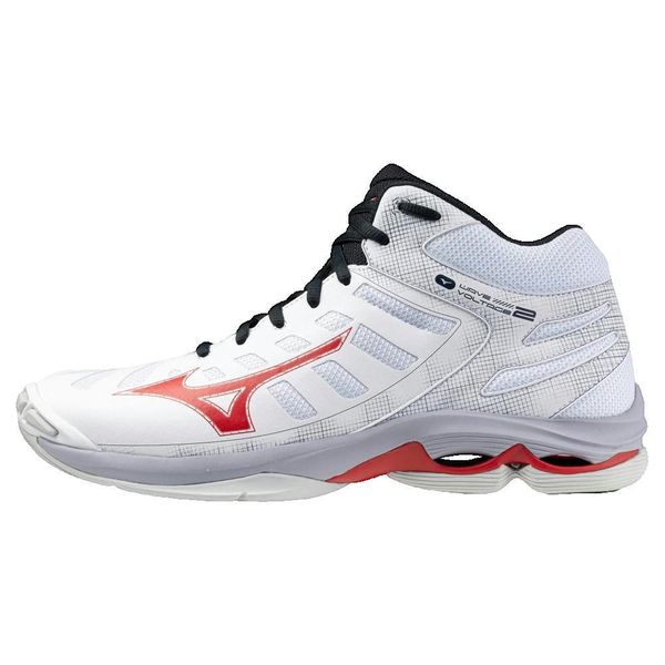 Buty do siatkówki Dorosły Mizuno Wave Voltage 2 biały. Białe obuwie sportowe casual damskie Mizuno, bez zapięcia, do siatkówki, mizuno wave. W wyprzedaży za 491.05 zł.