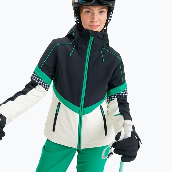 Kurtka snowboardowa damska ROXY Peak Chic Softshell. Czarne kurtki damskie Roxy, na zimę, xs, bez wzorów, z elastanu, bez kaptura. Za 1,059.00 zł.