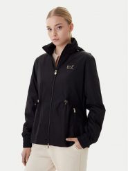 EA7 Emporio Armani Kurtka przejściowa 7W000471 AF12454 UC001 Czarny Regular Fit. Czarne kurtki damskie EA7 Emporio Armani, xl, bez wzorów, z syntetyku, bez kaptura. Za 849.99 zł.