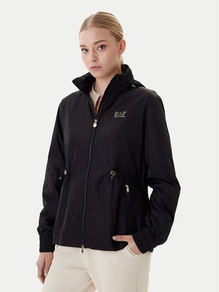 EA7 Emporio Armani Kurtka przejściowa 7W000471 AF12454 UC001 Czarny Regular Fit. Czarne kurtki damskie EA7 Emporio Armani, xxl, bez wzorów, z syntetyku, bez kaptura. Za 849.99 zł.