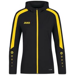 Damska bluza dresowa z kapturem Jako Power. Czarne bluzy damskie JAKO, bez wzorów, z dresówki, z kapturem. Za 386.50 zł.