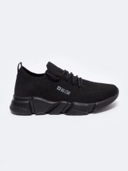 Sneakersy damskie lekkie czarne JJ274269 906. Czarne obuwie sportowe casual damskie Big Star. Za 199.99 zł.