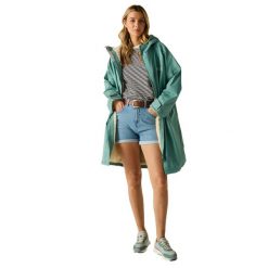 Wodoodporny, Dwustronny Szlafrok Unisex Dla Dorosłych. Zielone szlafroki damskie Regatta, bez wzorów, z materiału, z kapturem. Za 374.99 zł.