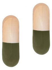 TATUUM Kolczyki-półkreole "Orinn" rozmiar: onesize. Brązowe kolczyki damskie TATUUM, z mosiądzu. Za 52.30 zł.