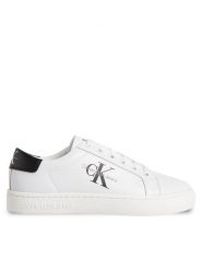 Calvin Klein Jeans Sneakersy Classic Cupsole Laceup Lth Wn YW0YW01269 Biały. Białe obuwie sportowe damskie Calvin Klein Jeans, z jeansu, bez zapięcia. Za 249.99 zł.