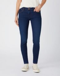 WRANGLER SKINNY DAMSKIE SPODNIE JEANSOWE DREAM BLUE 28 W28K47389 112141283. Niebieskie rurki damskie Wrangler, bez wzorów, z jeansu. Za 189.99 zł.
