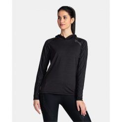 Bluza fitness damska Kilpi AILEEN-W. Czarne bluzy damskie Kilpi, s, bez wzorów, z materiału, z kapturem. Za 163.85 zł.