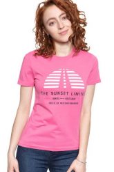 LEE T SHIRT DAMSKI SUNSET TEE CHROME PINK L42XEPNE 112109515. Różowe t-shirty damskie Lee, l, bez wzorów, bez kołnierzyka. Za 69.99 zł.