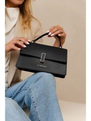 Lia Biassoni Skórzana torebka w kolorze czarnym - 25 x 16 x 7 cm rozmiar: onesize. Czarne torebki klasyczne damskie Lia Biassoni, z materiału, przez ramię, bez dodatków. Za 282.99 zł.